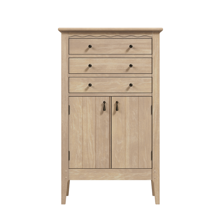 Calford Washed Oak 2 Door 3 Drawer Cabinet