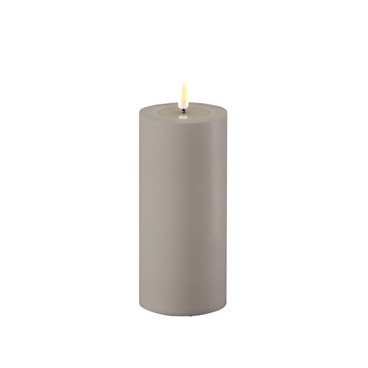 Flameless Outdoor Grey LED Candle