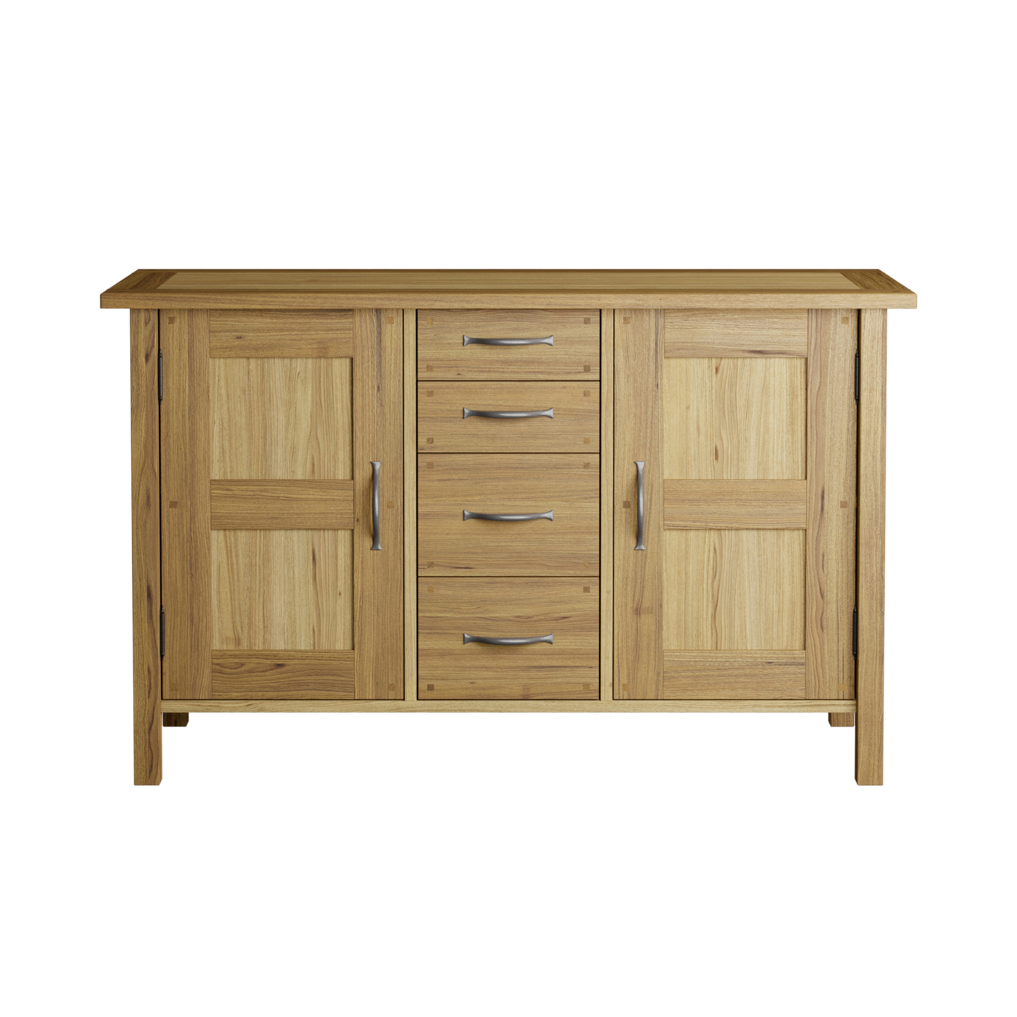 Milton Oak 2 Door 4 Drawer Sideboard