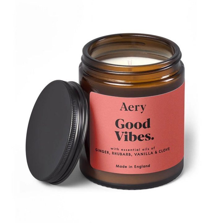 Good Vibes Jar Candle - Ginger, Rhubarb & Vanilla