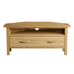Milton Oak 1 Drawer Corner TV Unit