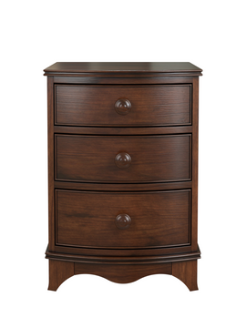 Broughton Dark Wood 3 Drawer Bedside Chest