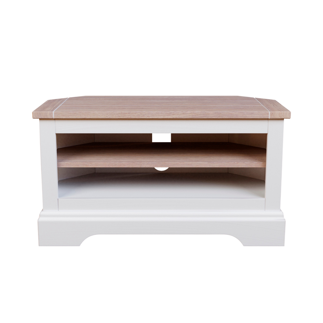 Dorset White Corner TV Unit