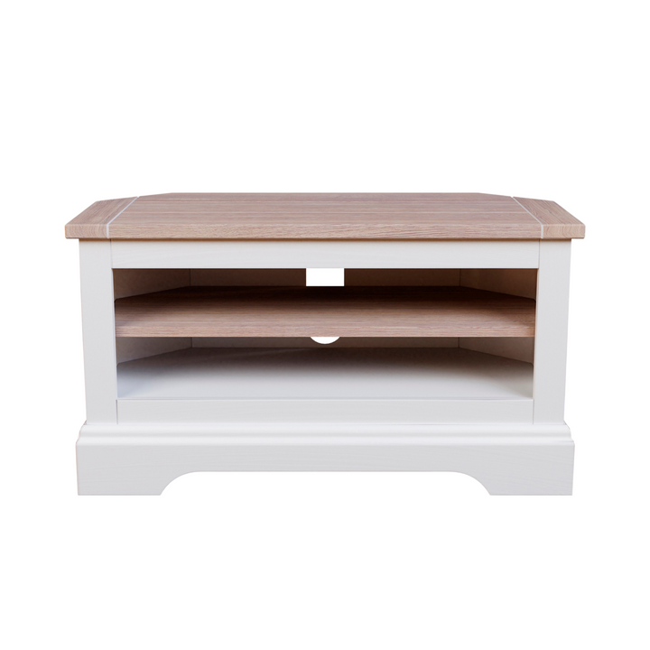 Dorset White Corner TV Unit