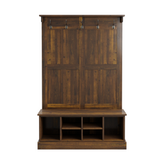 Garrat Tall Bench with Coat Rack
