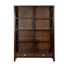 Balmoral 2 Drawer Double Bookcase