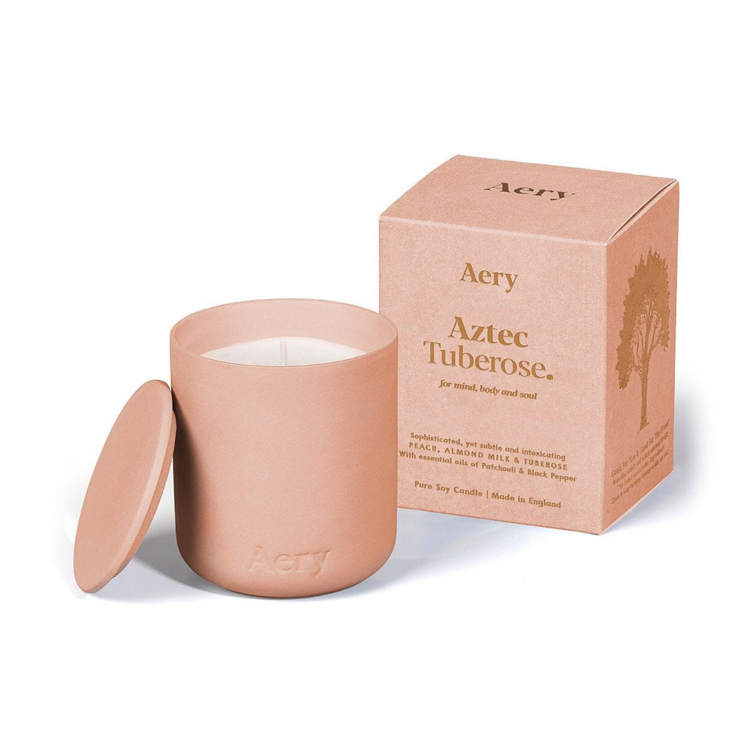 Aztec Tuberose Candle - Peach, Almond Milk & Tuberose