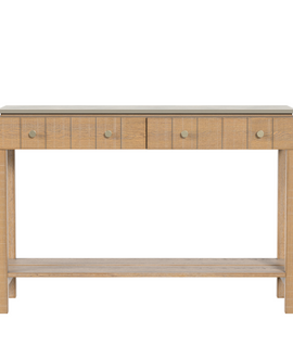 Braystone Washed Oak 2 Drawer Console Table