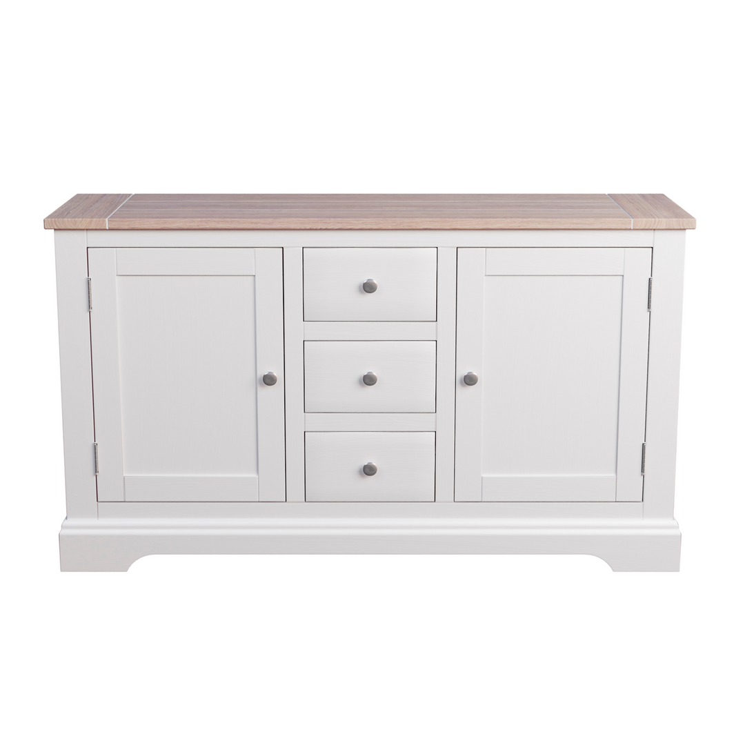 Dorset White 2 Door 3 Drawer Sideboard