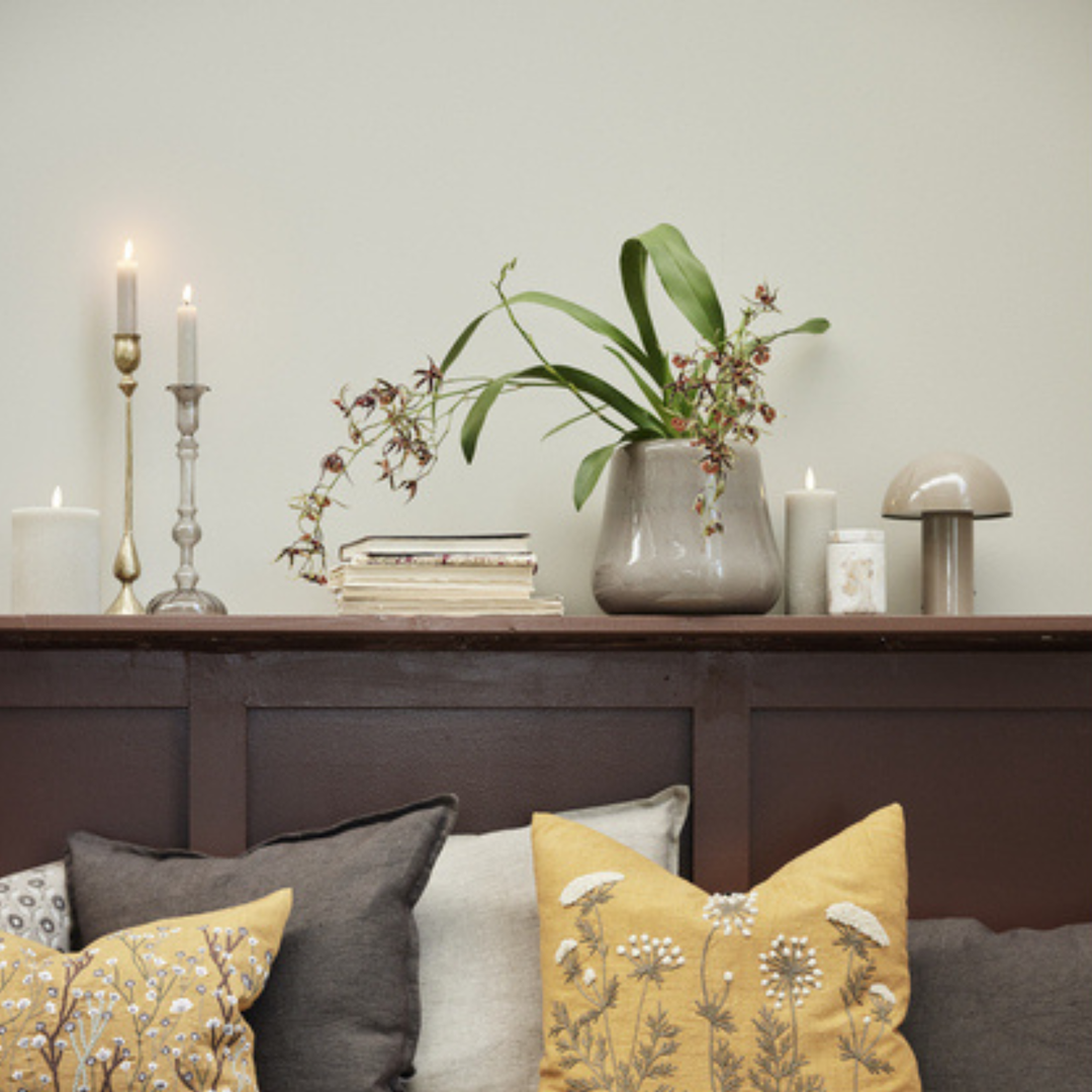 Nessina Brown Portable LED Table Lamp