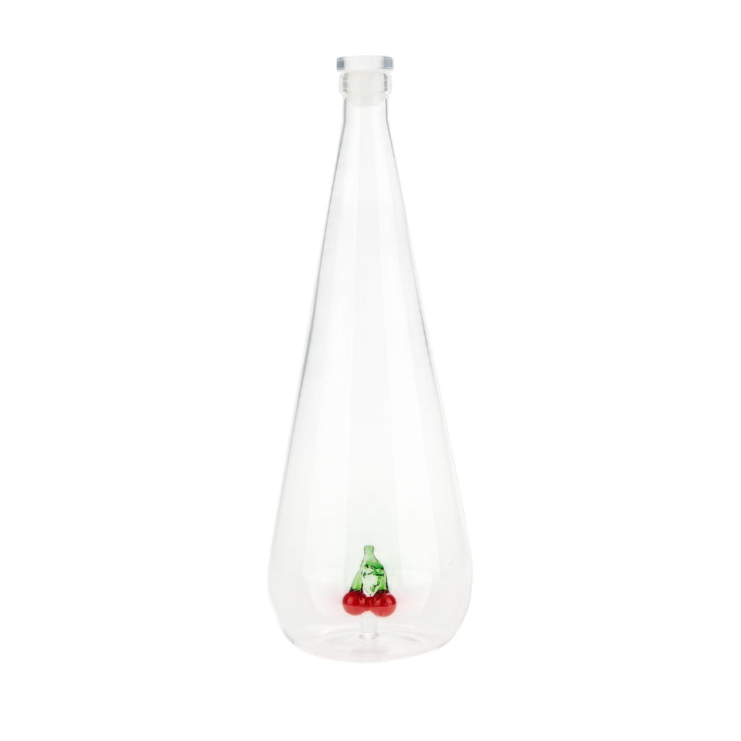 Botanical Cherry Glass Water Bottle