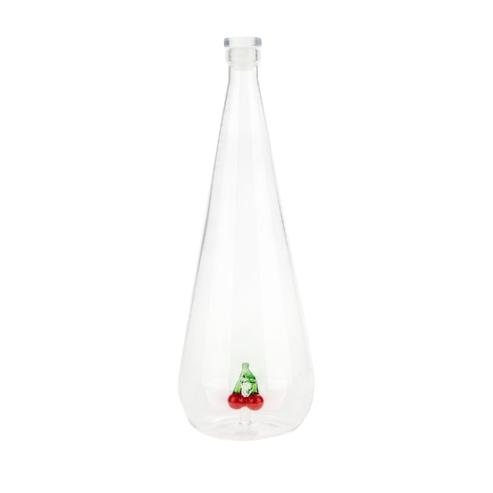 Botanical Cherry Glass Water Bottle