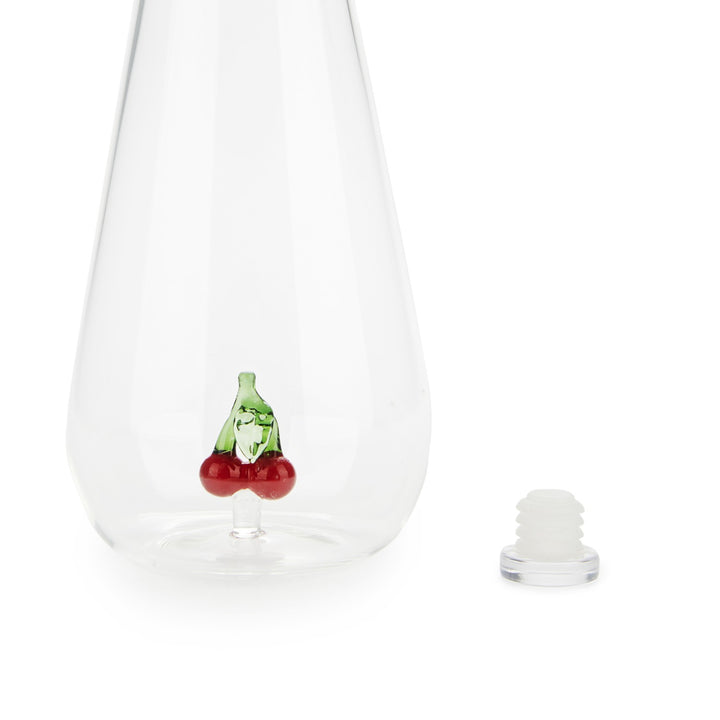 Botanical Cherry Glass Water Bottle