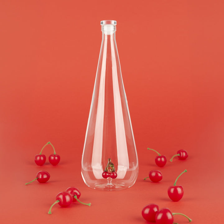 Botanical Cherry Glass Water Bottle