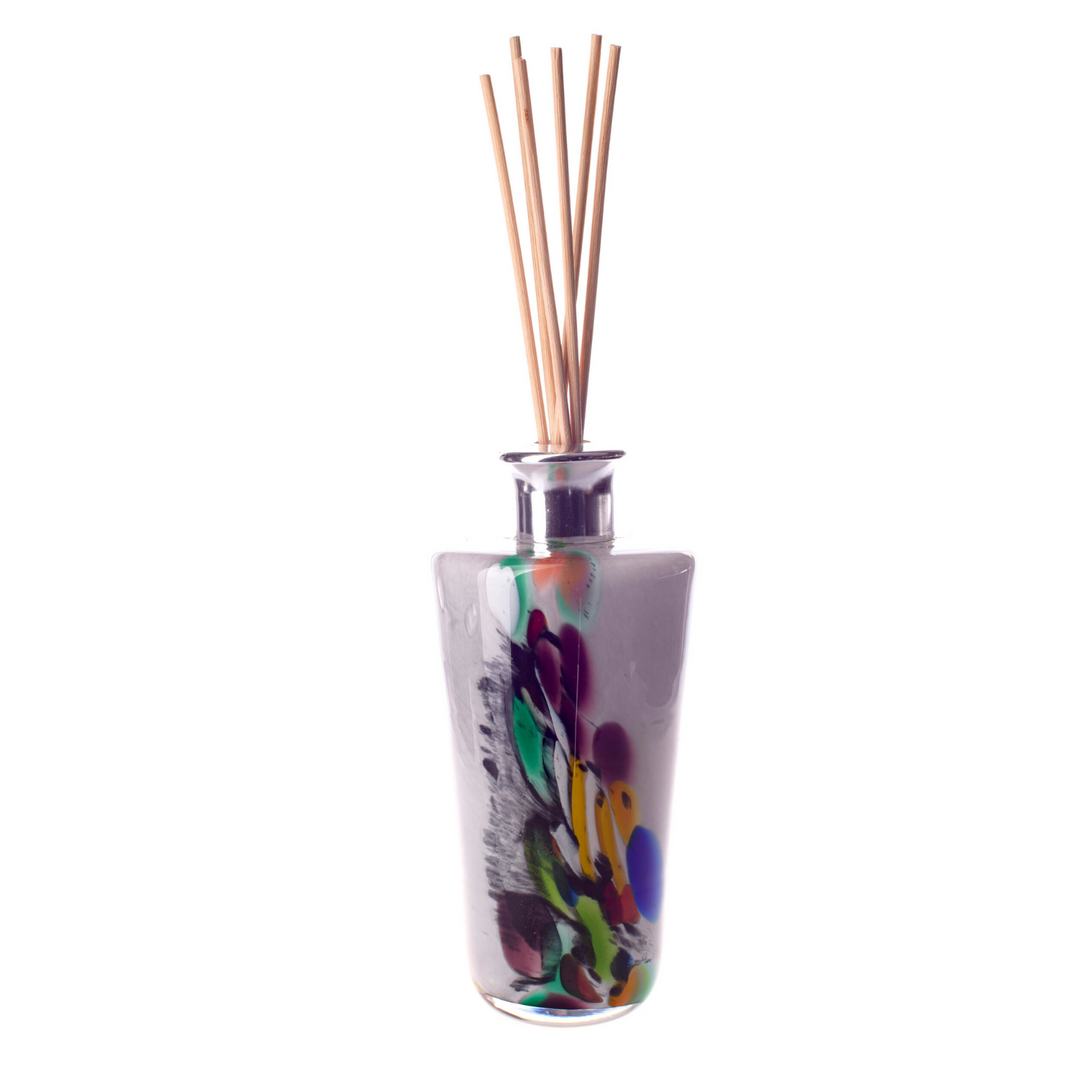 Glass Conical Reed Diffuser in Grey Inferno
