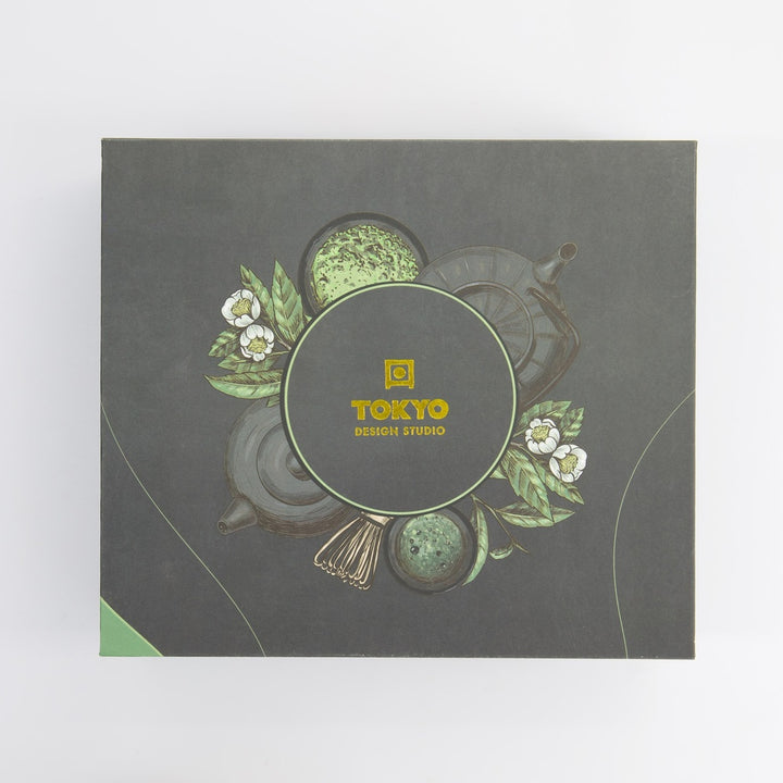 Matcha Gift Set of 4 with Bowl, Bamboo Whisk, Spoon & Holder