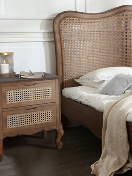 Montpellier Walnut 2 Drawer Bedside Chest