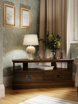 Garrat 2 Drawer Corner TV Unit