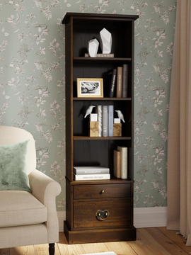 Garrat 2 Drawer Single Bookcase