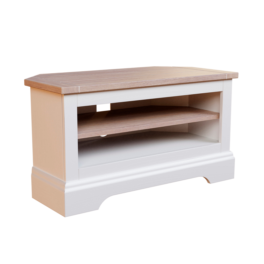 Dorset White Corner TV Unit