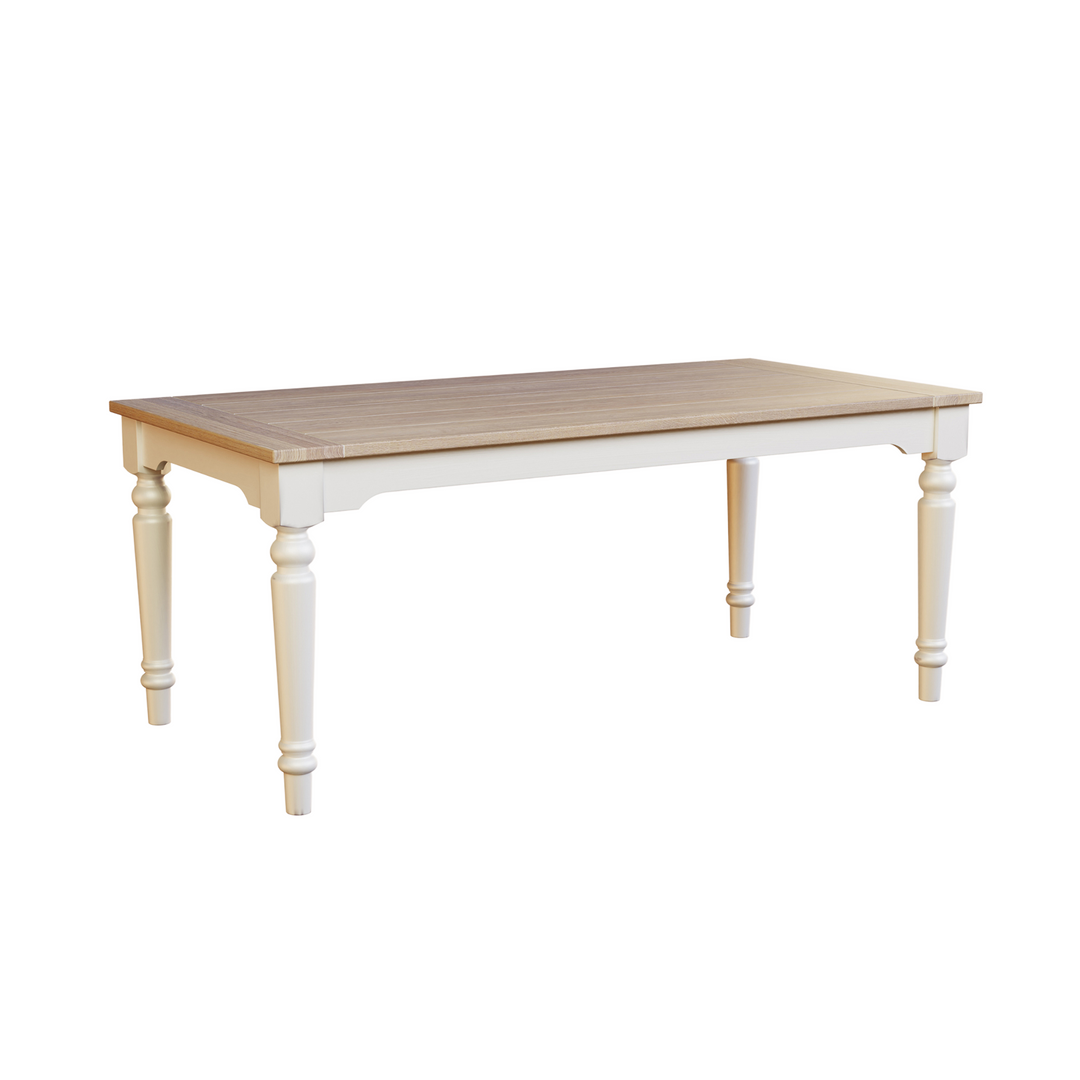 Dorset White Fixed Dining Table