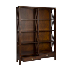Balmoral 2 Drawer Double Bookcase