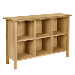 Milton Oak Low Bookcase