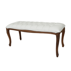 Montpellier Walnut Upholstered Bench