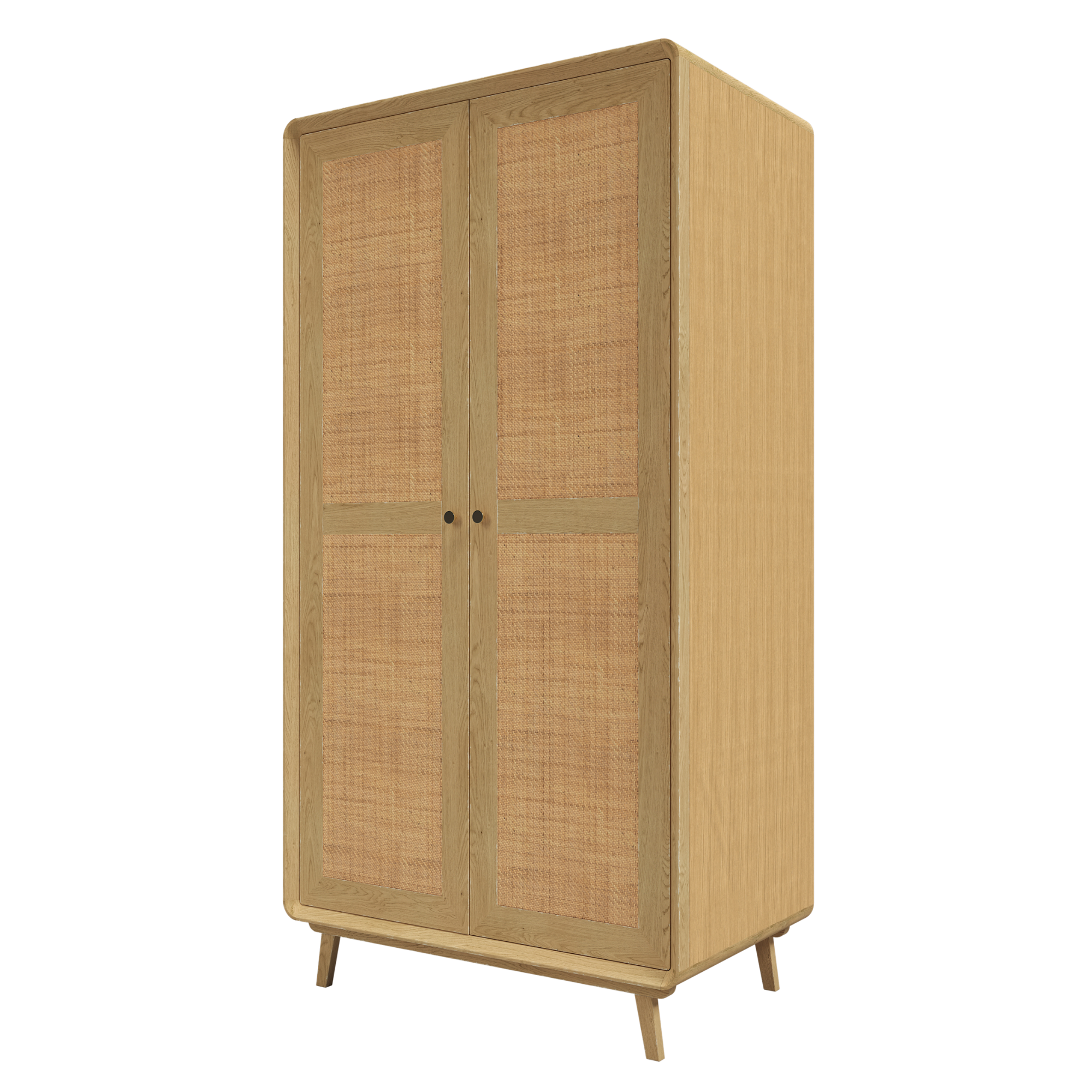 Millen Rattan 2 Door Wardrobe