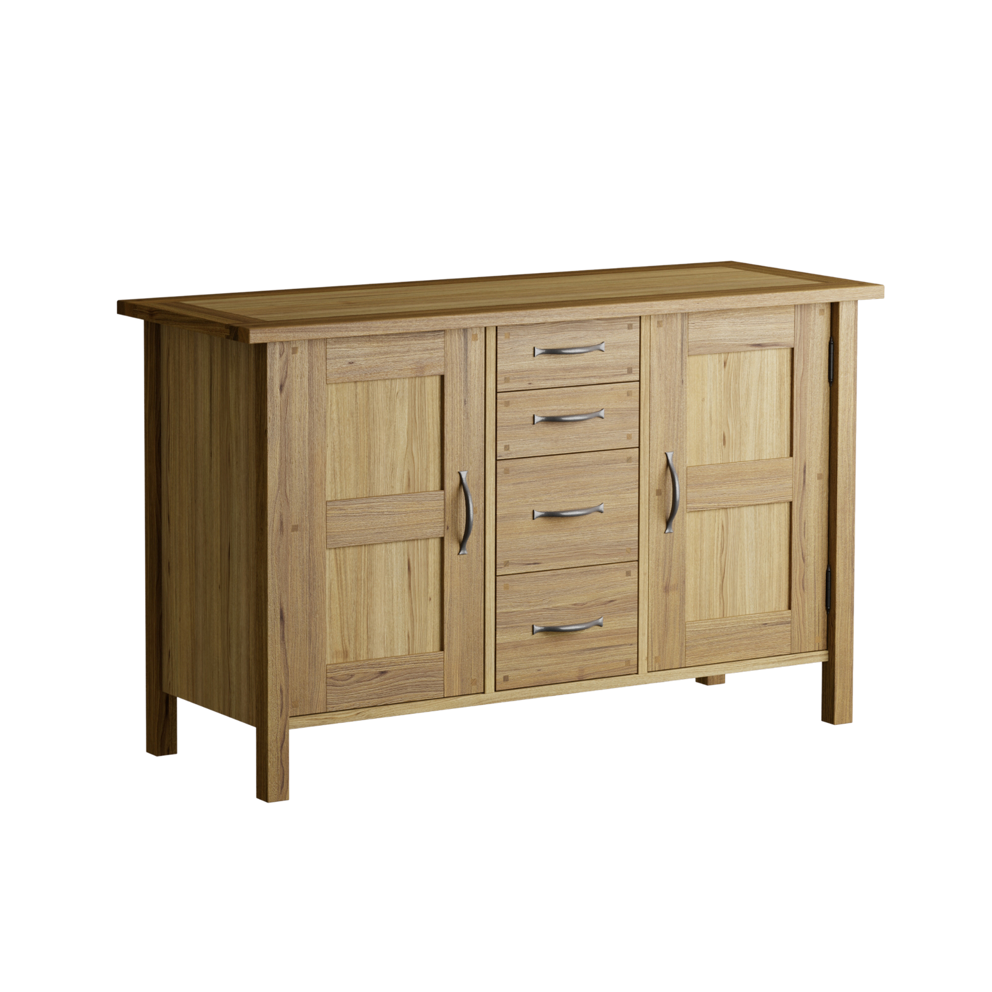 Milton Oak 2 Door 4 Drawer Sideboard