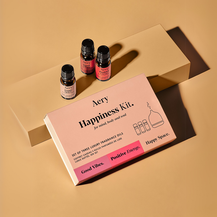 Happiness Fragrance Oil Set - Happy Space, Positive Energy & Good Vibes