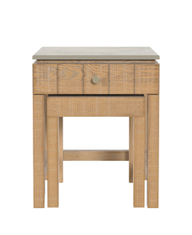 Braystone Washed Oak 1 Drawer Nest of Tables