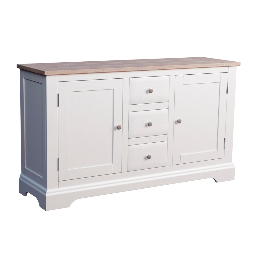 Dorset White 2 Door 3 Drawer Sideboard