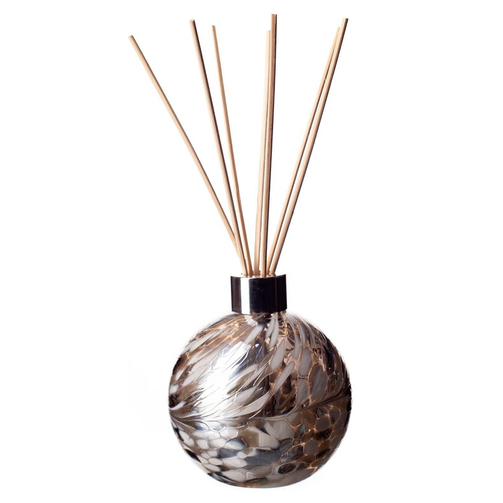 Glass Sphere Reed Diffuser in Silver & White