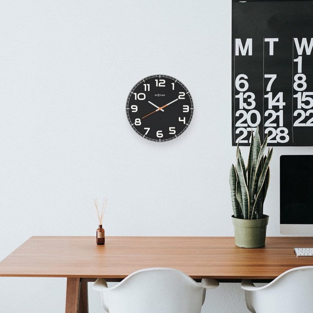 Classy Round Glass Wall Clock