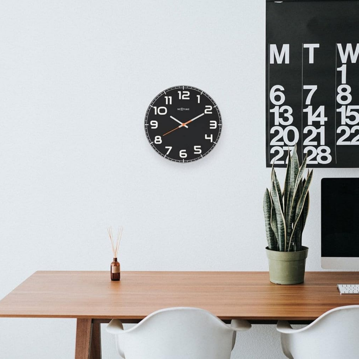 Classy Round Glass Wall Clock