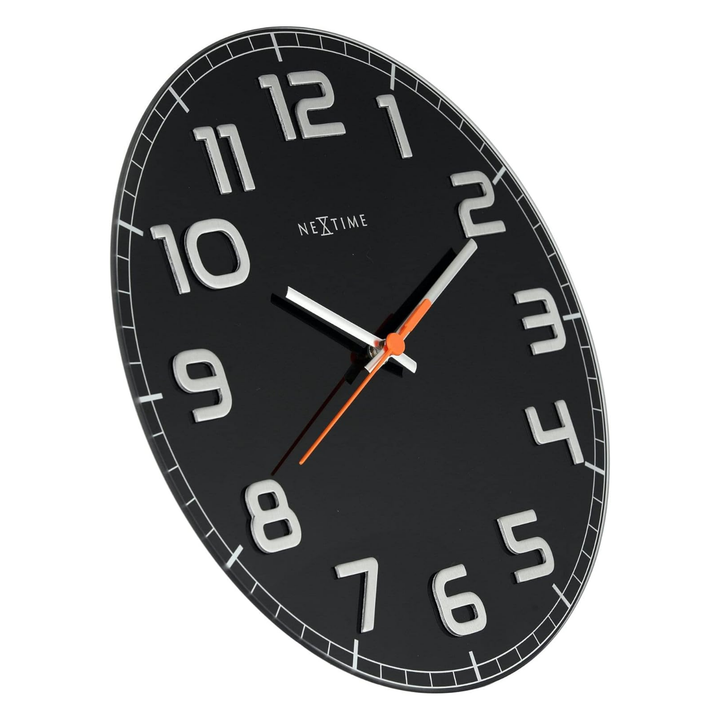 Classy Round Glass Wall Clock