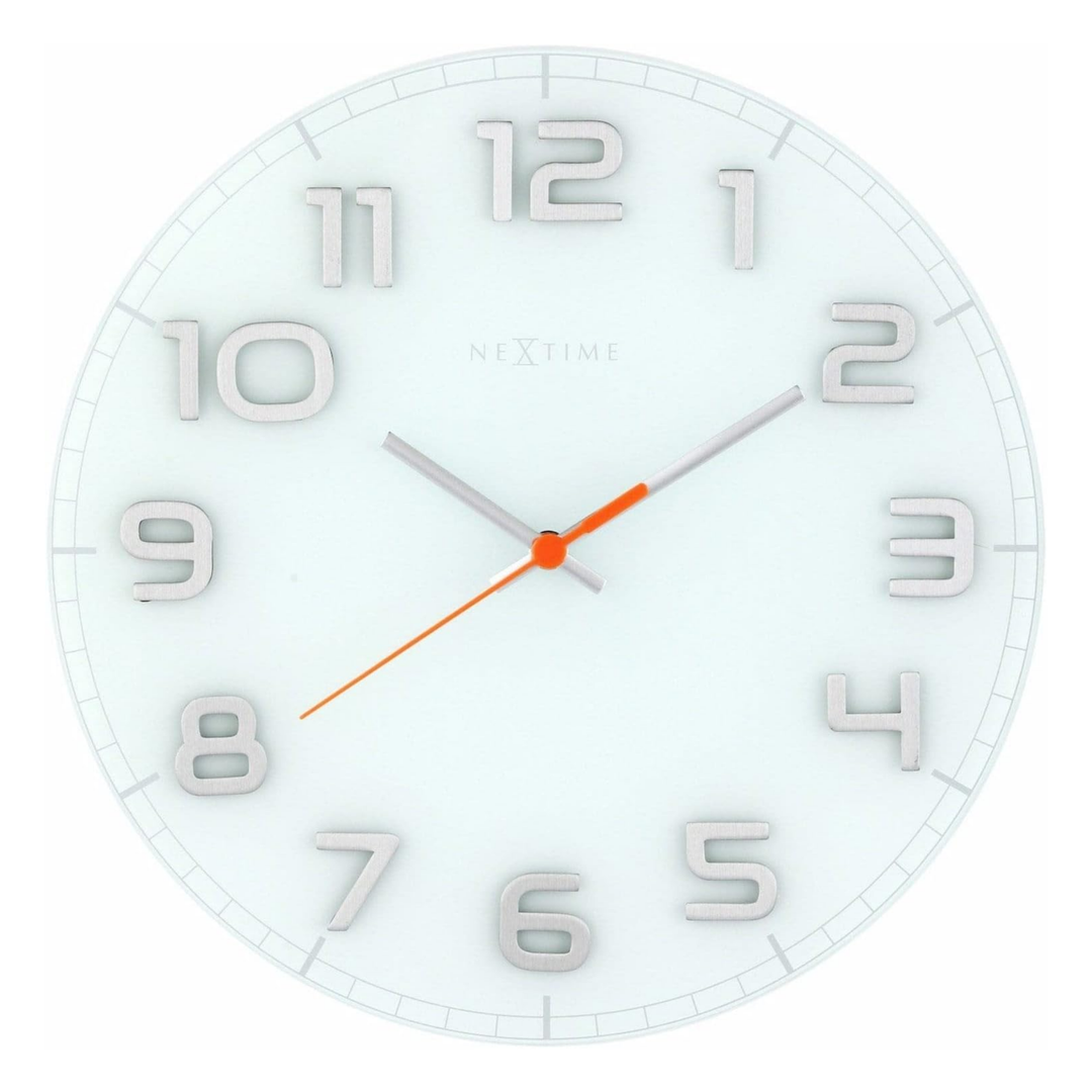 Classy Round Glass Wall Clock