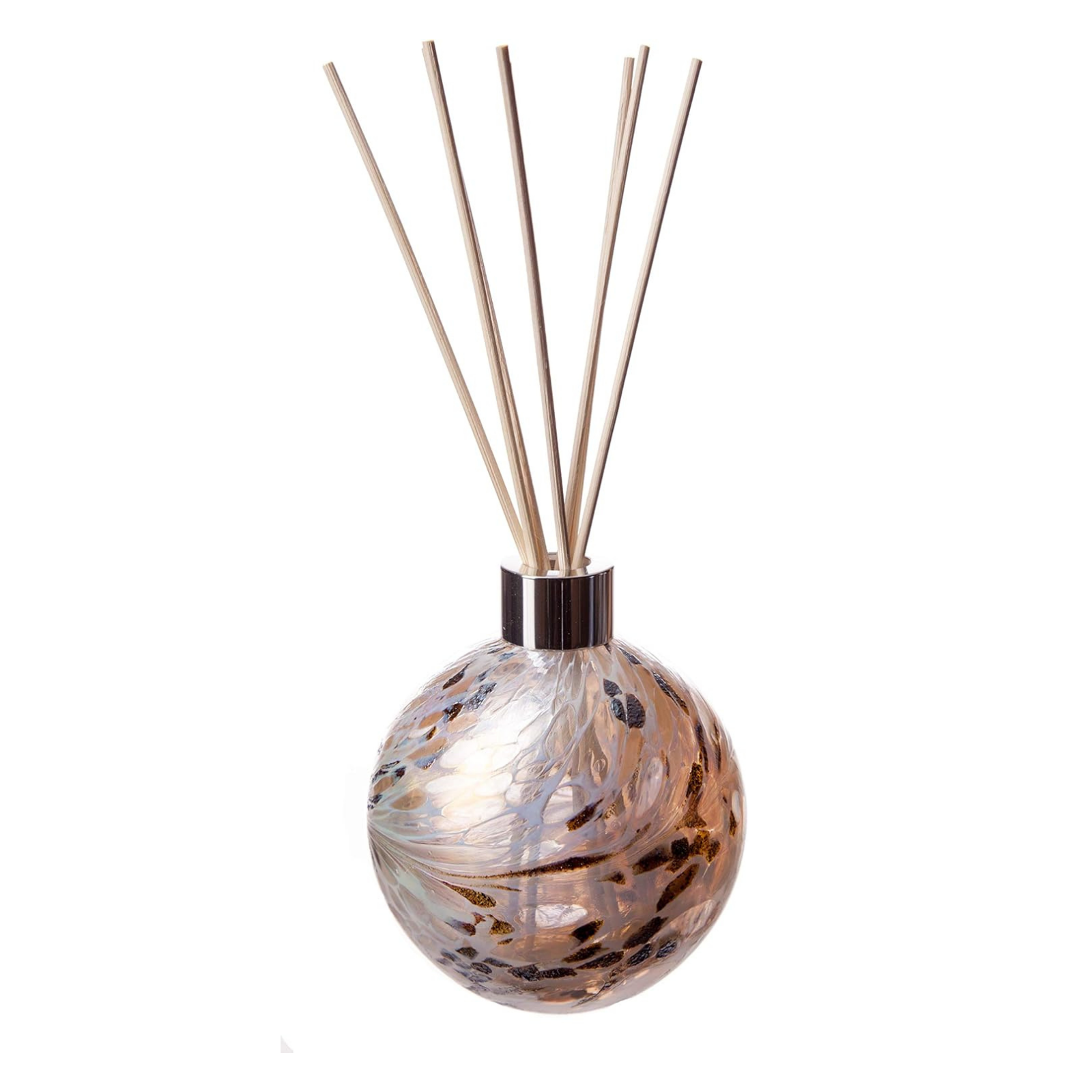 Amelia Art Glass Sphere Reed Diffuser in White, Nude & Gold – Plum Retail