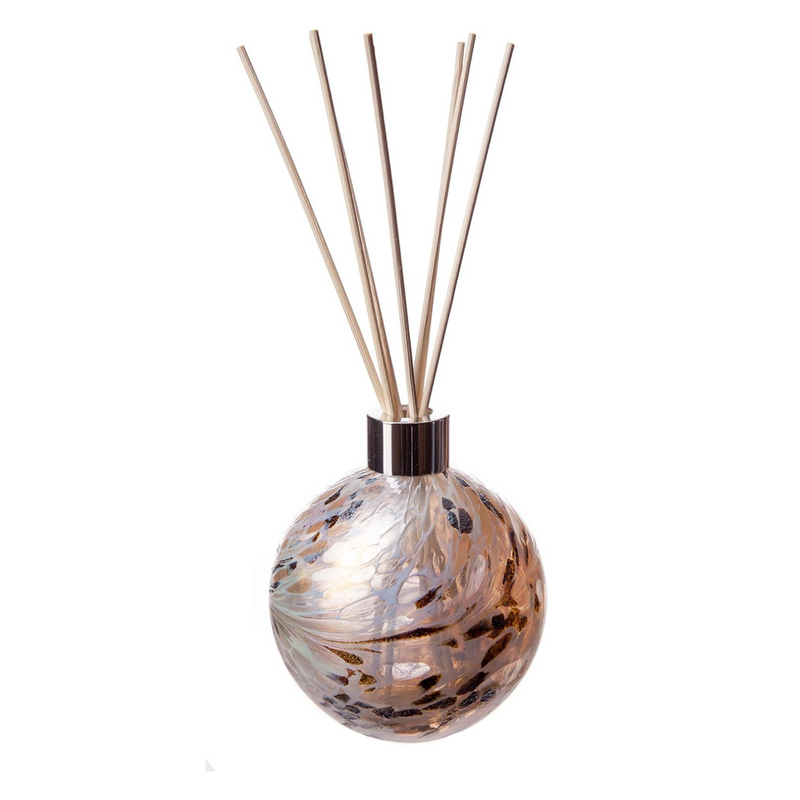 Glass Sphere Reed Diffuser in White, Nude & Gold