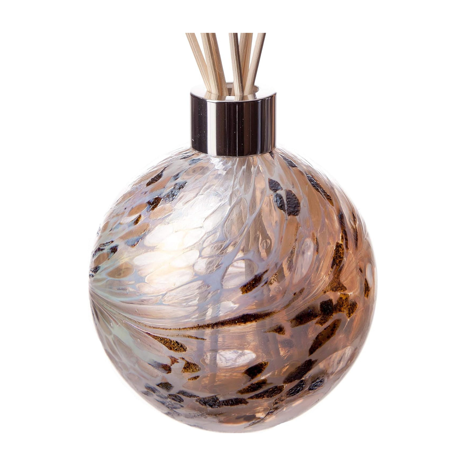 Amelia Art Glass Sphere Reed Diffuser in White, Nude & Gold – Plum Retail