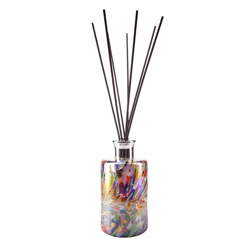 Glass Tall Cylinder Reed Diffuser in Multi-Coloured