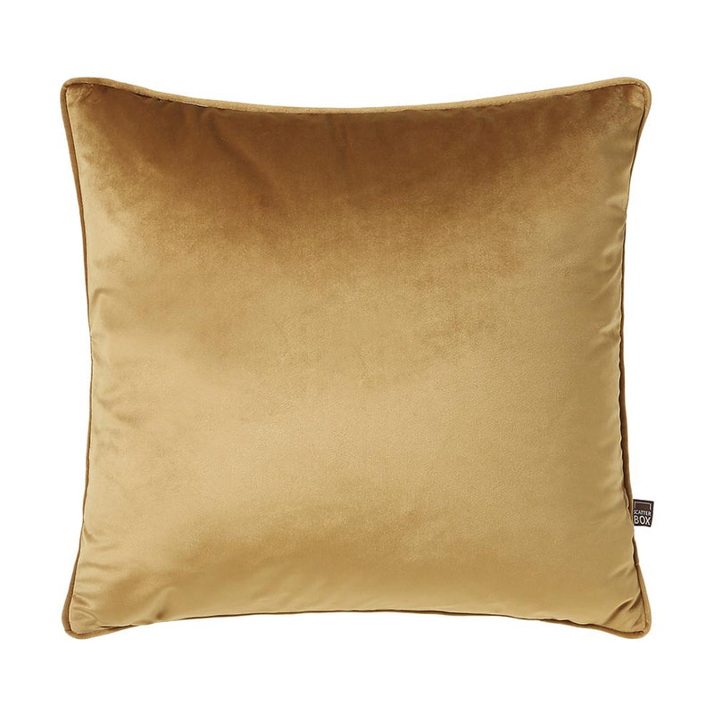 Bellini Velour Antique Gold Cushion - 45 x 45 cm