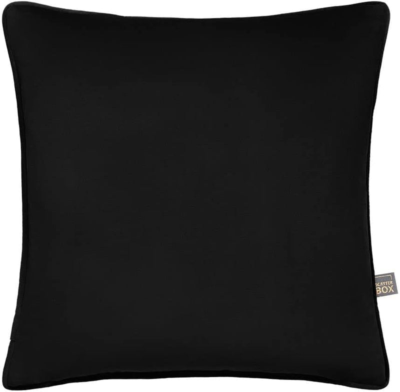 Erin Piped Edge Black Cushion - 45 x 45 cm