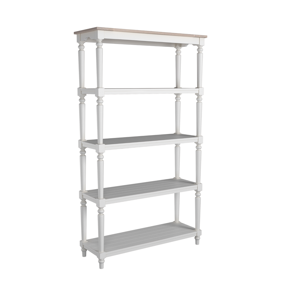 Dorset White Open Bookcase