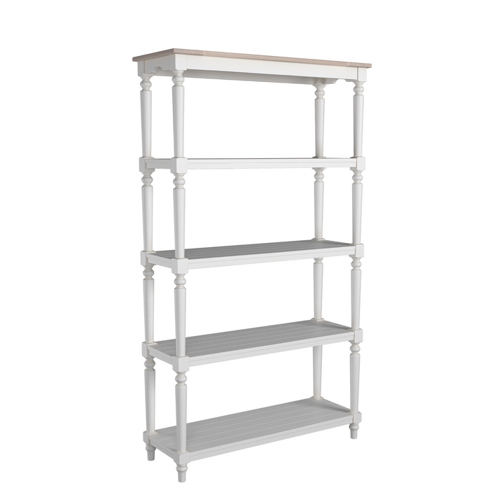 Dorset White Open Bookcase