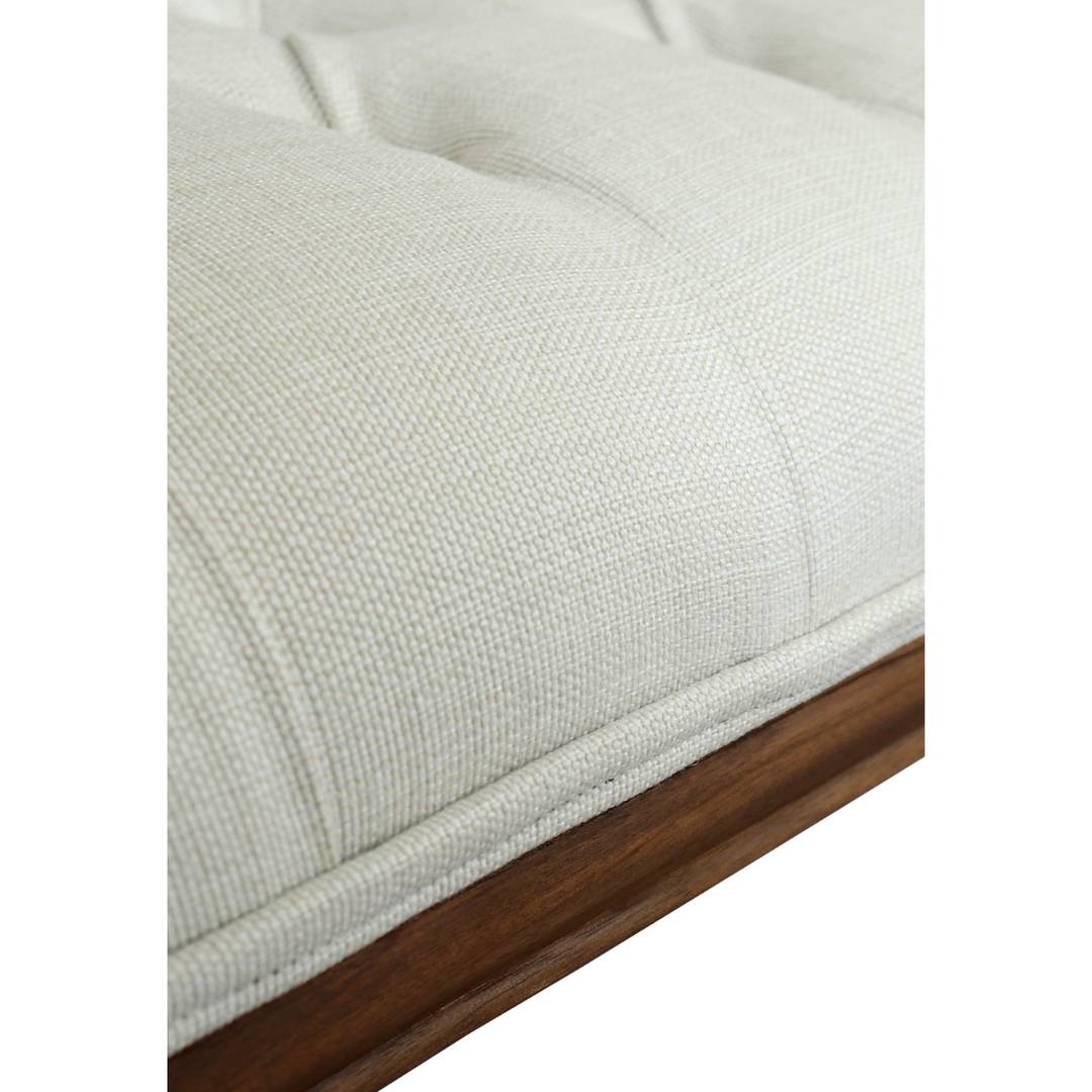 Montpellier Walnut Upholstered Bench