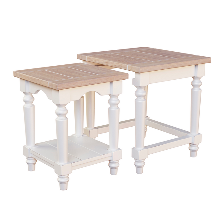 Dorset White Nest of 2 Tables