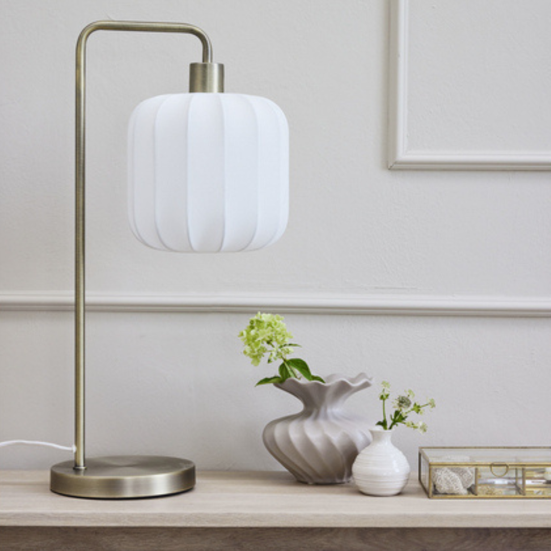 Laura Gold Glass and Metal Storage Box