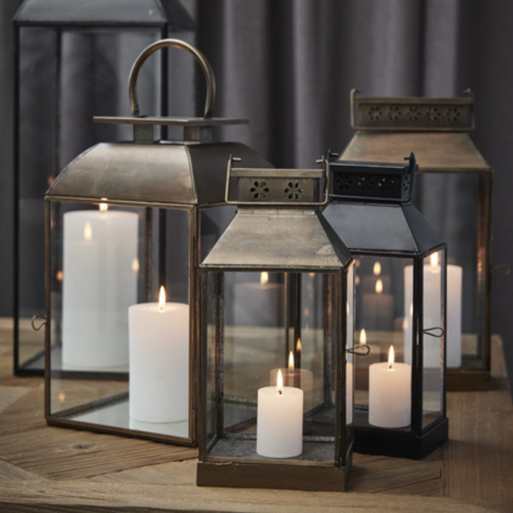 Signe Iron Glass Lantern - 30.5 cm